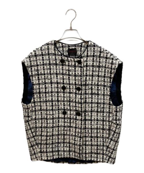 TOMORROW LAND（トゥモローランド）TOMORROW LAND (トゥモローランド) スラブシェパード コクーンジレ ブラック サイズ:SIZE 36の古着・服飾アイテム