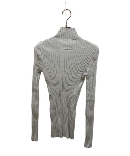 MM6 Maison Margiela（エムエムシックスメゾンマルジェラ）MM6 Maison Margiela (エムエムシックスメゾンマルジェラ) ショルダーボタンリブニット グレー サイズ:	SIZE Sの古着・服飾アイテム