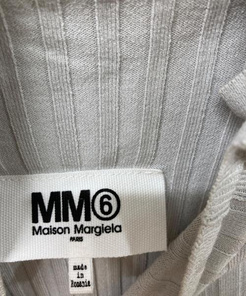 MM6 Maison Margiela（エムエムシックスメゾンマルジェラ）MM6 Maison Margiela (エムエムシックスメゾンマルジェラ) ショルダーボタンリブニット グレー サイズ:	SIZE Sの古着・服飾アイテム