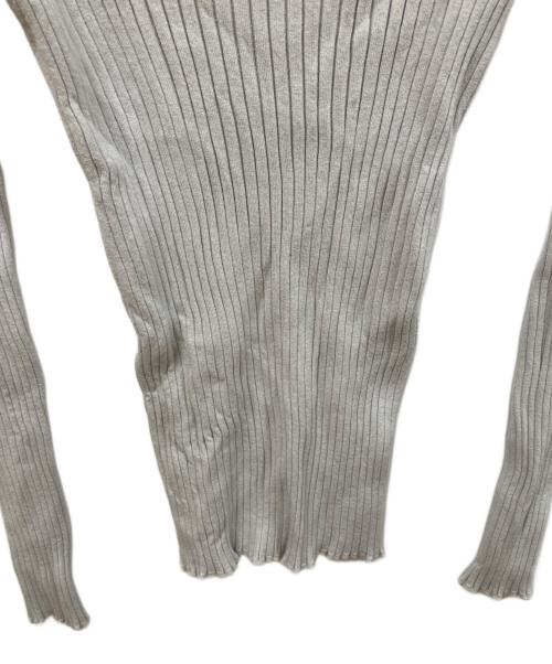 MM6 Maison Margiela（エムエムシックスメゾンマルジェラ）MM6 Maison Margiela (エムエムシックスメゾンマルジェラ) ショルダーボタンリブニット グレー サイズ:	SIZE Sの古着・服飾アイテム