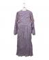 ne quittez pas (ヌキテパ) Cotton Gauze Leaf Embroidery Yoke Dress/コットン ガーゼ リーフ エンブロイダリーヨークドレス パープル サイズ:SIZE S：14000円