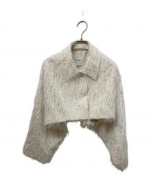 CLANE（クラネ）の古着「FRINGE SHORT JACKET/フリンジショートジャケット」｜アイボリー