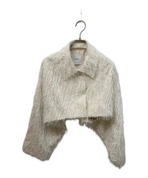 CLANE（クラネ）CLANE (クラネ) FRINGE SHORT JACKET/フリンジショートジャケット アイボリー サイズ:SIZE 2の古着・服飾アイテム