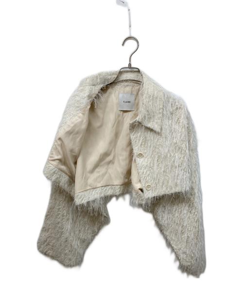 CLANE（クラネ）CLANE (クラネ) FRINGE SHORT JACKET/フリンジショートジャケット アイボリー サイズ:SIZE 2の古着・服飾アイテム