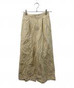 ne quittez pasヌキテパ）の古着「コットン リネン フォイル プリント パンツ “Cotton Linen Foil Print Pants”」｜ベージュ
