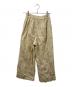 ne quittez pas (ヌキテパ) コットン リネン フォイル プリント パンツ “Cotton Linen Foil Print Pants” ベージュ サイズ:	SIZE S：10000円