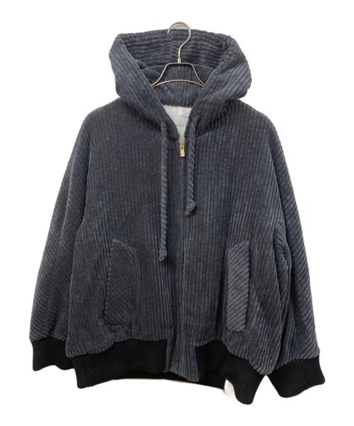 OVERCOAT（オーバーコート）OVERCOAT (オーバーコート) HOODED BLOUSON IN COTTON CORDUROY(フーデッドブルゾン イン コットンコーデュロイ) ネイビー サイズ:SIZE Freeの古着・服飾アイテム