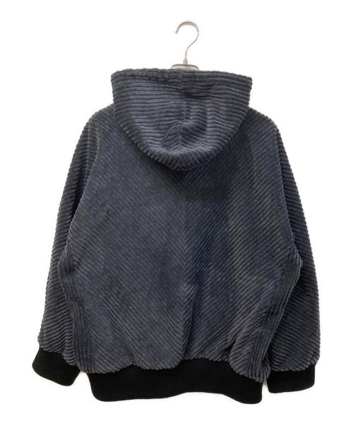OVERCOAT（オーバーコート）OVERCOAT (オーバーコート) HOODED BLOUSON IN COTTON CORDUROY(フーデッドブルゾン イン コットンコーデュロイ) ネイビー サイズ:SIZE Freeの古着・服飾アイテム