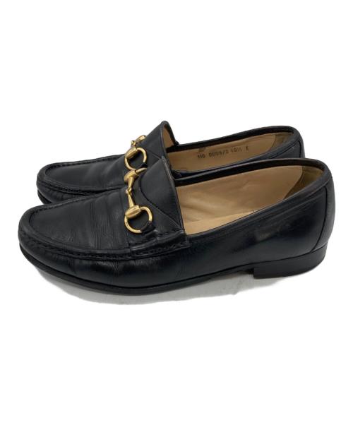 GUCCI（グッチ）GUCCI (グッチ) ビットローファー ブラック サイズ:	40 1/2の古着・服飾アイテム