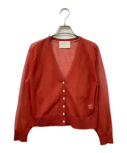 PUBLIC TOKYO（パブリックトウキョウ）PUBLIC TOKYO (パブリックトウキョウ) コットンシアーカーデ レッド サイズ:	SIZE Freeの古着・服飾アイテム