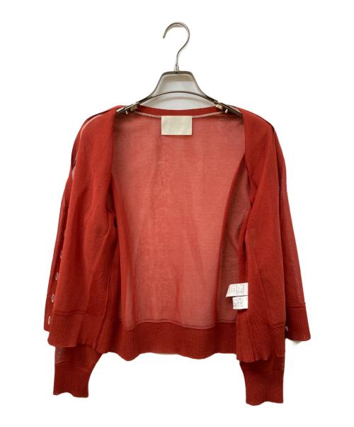PUBLIC TOKYO（パブリックトウキョウ）PUBLIC TOKYO (パブリックトウキョウ) コットンシアーカーデ レッド サイズ:	SIZE Freeの古着・服飾アイテム