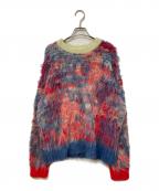 MAISON SPECIALメゾンスペシャル）の古着「7G Shaggy Jacquard Prime-Over Crew Neck Knit Pullover」｜マルチカラー