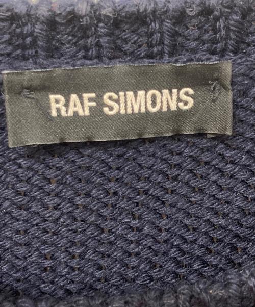 RAF SIMONS（ラフシモンズ）RAF SIMONS (ラフシモンズ) RSロゴクロップドニット ネイビー サイズ:SIZE Sの古着・服飾アイテム