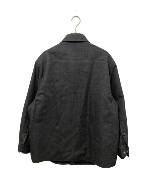 VALENTINO（ヴァレンティノ）VALENTINO (ヴァレンティノ) メタリックVディテール ウールブルゾン グレー サイズ:SIZE 48の古着・服飾アイテム