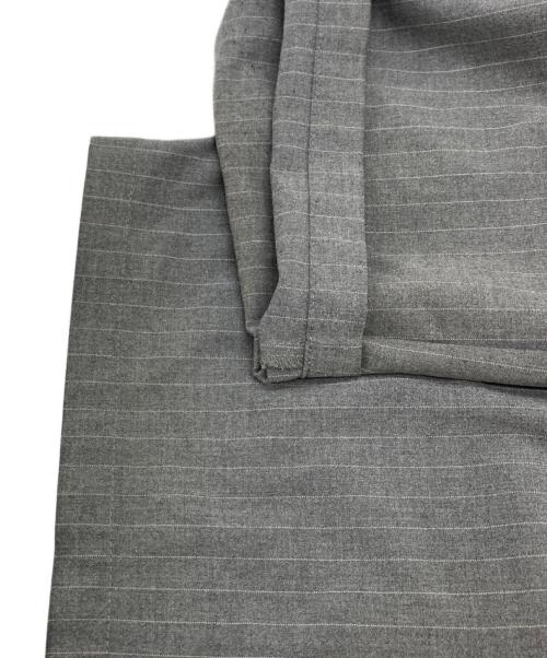 MAISON SPECIAL（メゾンスペシャル）MAISON SPECIAL (メゾンスペシャル) レイヤードダブルウエストサイドラインパンツ グレー サイズ:SIZE 36の古着・服飾アイテム