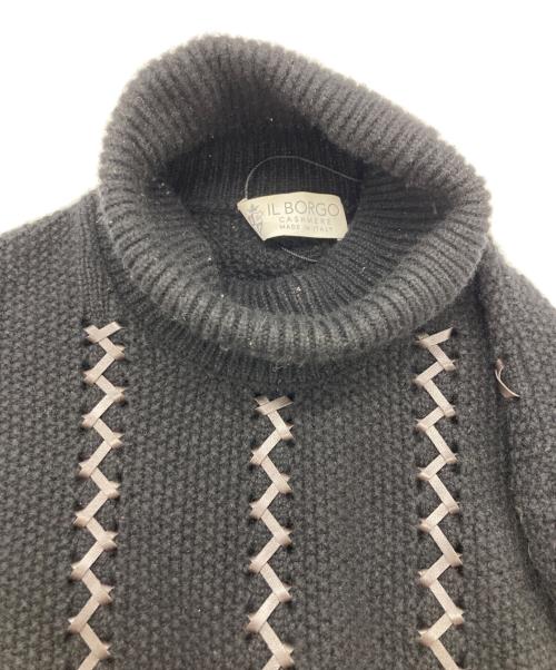 IL BORGO（イル・ボル）IL BORGO (イル・ボル) カシミヤニット ブラック サイズ:不明の古着・服飾アイテム