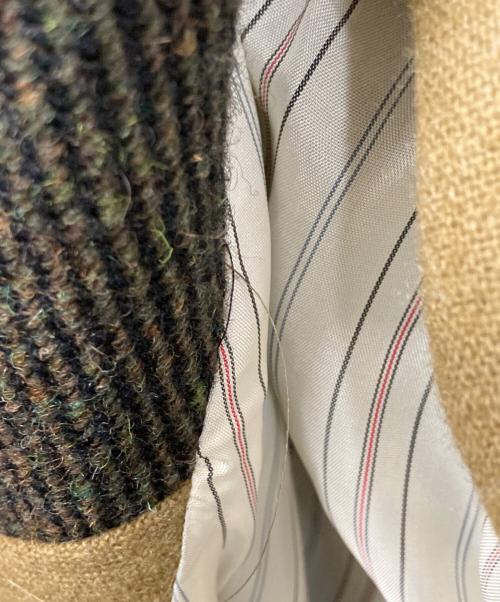 NIGEL CABOURN（ナイジェルケーボン）NIGEL CABOURN (ナイジェルケーボン) ヘリンボーンウールダブルコート ブラウン サイズ:SIZE 48の古着・服飾アイテム