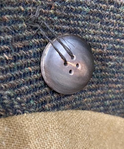NIGEL CABOURN（ナイジェルケーボン）NIGEL CABOURN (ナイジェルケーボン) ヘリンボーンウールダブルコート ブラウン サイズ:SIZE 48の古着・服飾アイテム