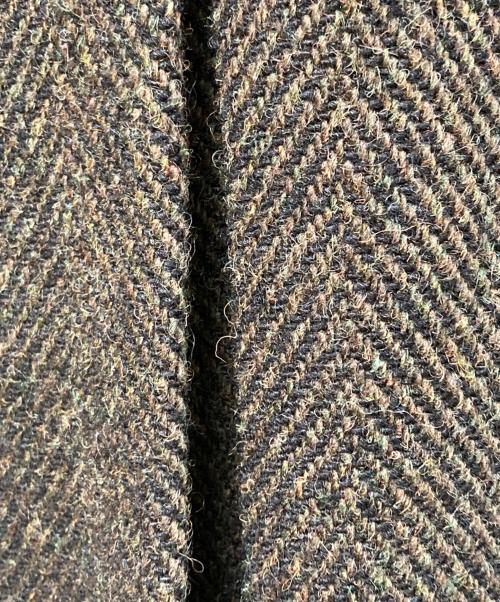 NIGEL CABOURN（ナイジェルケーボン）NIGEL CABOURN (ナイジェルケーボン) ヘリンボーンウールダブルコート ブラウン サイズ:SIZE 48の古着・服飾アイテム