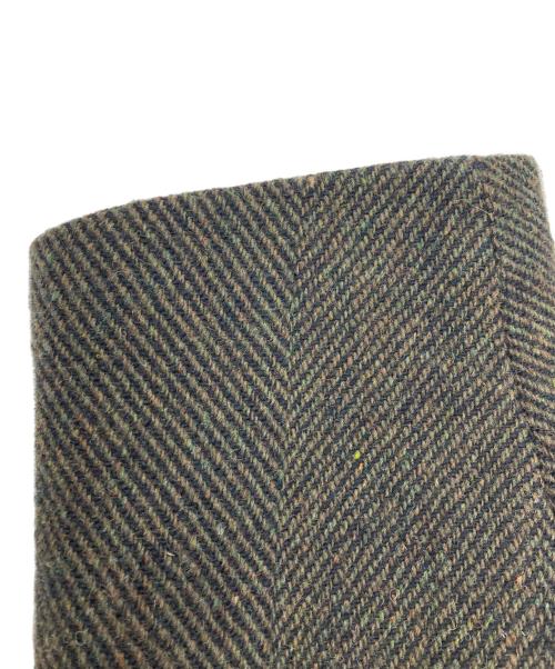 NIGEL CABOURN（ナイジェルケーボン）NIGEL CABOURN (ナイジェルケーボン) ヘリンボーンウールダブルコート ブラウン サイズ:SIZE 48の古着・服飾アイテム