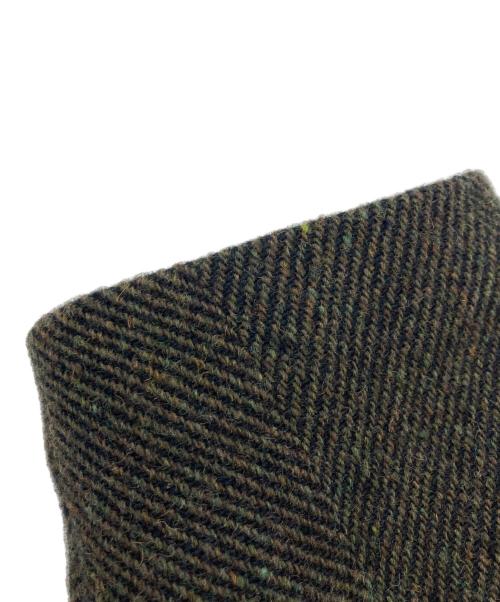 NIGEL CABOURN（ナイジェルケーボン）NIGEL CABOURN (ナイジェルケーボン) ヘリンボーンウールダブルコート ブラウン サイズ:SIZE 48の古着・服飾アイテム