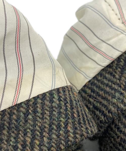 NIGEL CABOURN（ナイジェルケーボン）NIGEL CABOURN (ナイジェルケーボン) ヘリンボーンウールダブルコート ブラウン サイズ:SIZE 48の古着・服飾アイテム