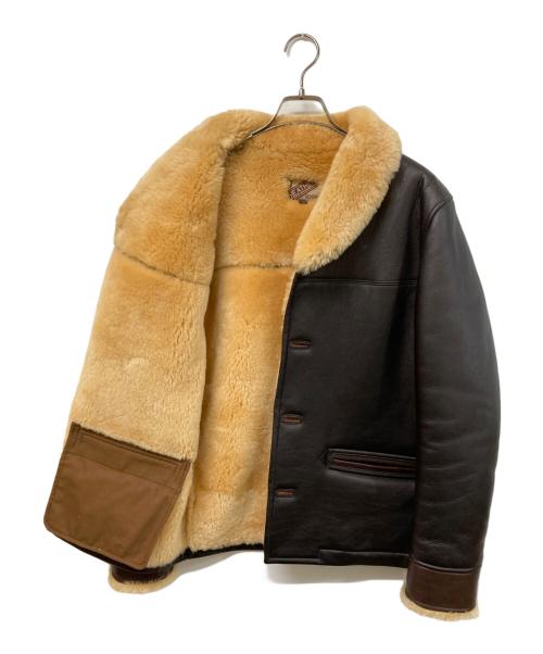 Y'2 leather（ワイツーレザー）Y'2 leather (ワイツーレザー) ムートンレザージャケット ブラック サイズ:SIZE 40の古着・服飾アイテム
