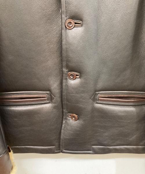 Y'2 leather（ワイツーレザー）Y'2 leather (ワイツーレザー) ムートンレザージャケット ブラック サイズ:SIZE 40の古着・服飾アイテム
