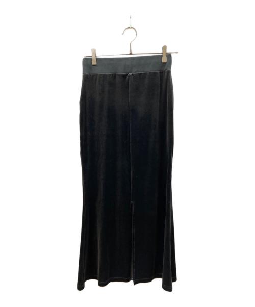 Forget-me-nots（フォーゲットミーノッツ）Forget-me-nots (フォーゲットミーノッツ) Velor Long Skirt ネイビー サイズ:SIZE Sの古着・服飾アイテム
