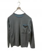 crepusculeクレプスキュール）の古着「Pocket L/S Knit」｜グレー