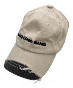 FenG CHen WANGフェンチェンワン）の古着「GREY DENIM SANDING FINISHING CAP」｜ベージュ