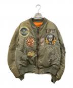 AVIREXアヴィレックス）の古着「TOP GUN フライトジャケット」｜カーキ