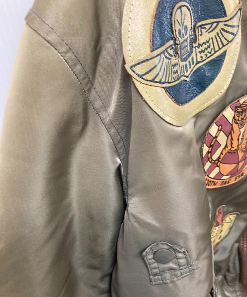 AVIREX（アヴィレックス）AVIREX (アヴィレックス) TOP GUN フライトジャケット カーキ サイズ:	SIZE Lの古着・服飾アイテム