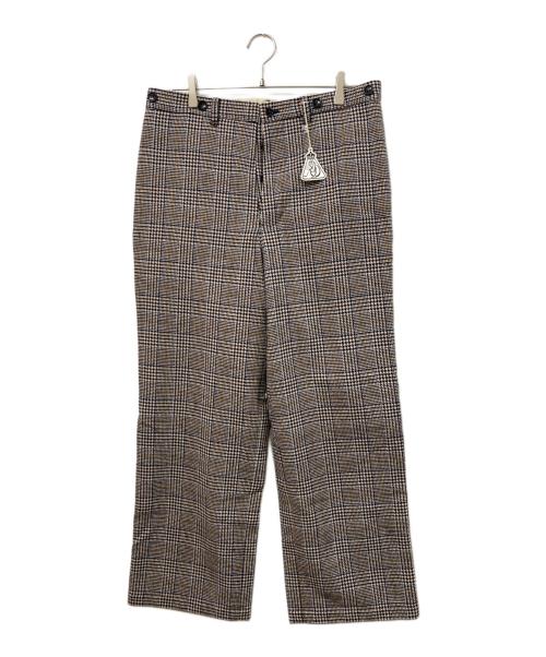 R&D.M.Co-OLDMAN'S TAILOR（オールドマンズテーラー）R&D.M.Co-OLDMAN'S TAILOR (オールドマンズテーラー) グレンチェックパンツ グレー サイズ:SIZE Mの古着・服飾アイテム