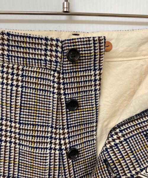 R&D.M.Co-OLDMAN'S TAILOR（オールドマンズテーラー）R&D.M.Co-OLDMAN'S TAILOR (オールドマンズテーラー) グレンチェックパンツ グレー サイズ:SIZE Mの古着・服飾アイテム