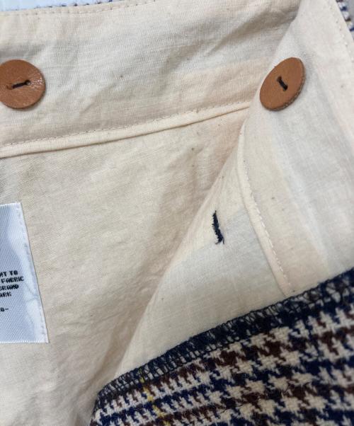 R&D.M.Co-OLDMAN'S TAILOR（オールドマンズテーラー）R&D.M.Co-OLDMAN'S TAILOR (オールドマンズテーラー) グレンチェックパンツ グレー サイズ:SIZE Mの古着・服飾アイテム