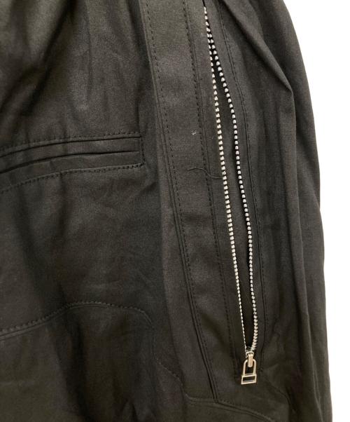 BIBLIOTHERK（ビブリオテーク）BIBLIOTHERK (ビブリオテーク) TRACK TROUSERS COTTON ブラック サイズ:SIZE 1の古着・服飾アイテム