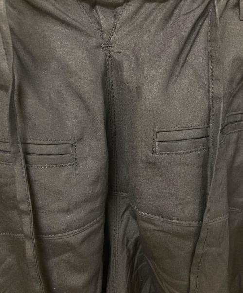 BIBLIOTHERK（ビブリオテーク）BIBLIOTHERK (ビブリオテーク) TRACK TROUSERS COTTON ブラック サイズ:SIZE 1の古着・服飾アイテム