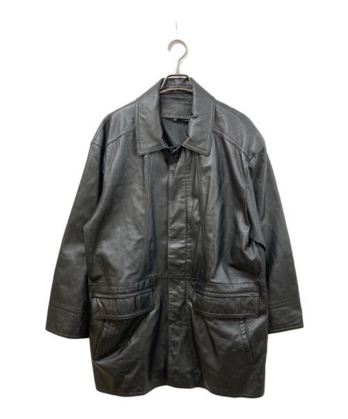 VALLANTAS（バランタス）VALLANTAS (バランタス) レザーコート ブラック サイズ:SIZE Lの古着・服飾アイテム