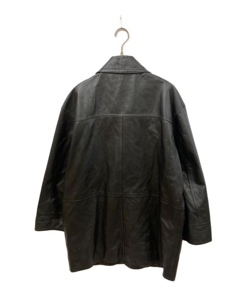 VALLANTAS（バランタス）VALLANTAS (バランタス) レザーコート ブラック サイズ:SIZE Lの古着・服飾アイテム