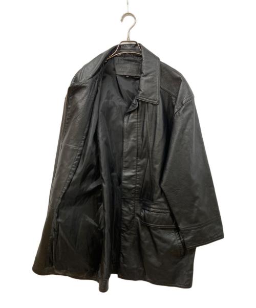 VALLANTAS（バランタス）VALLANTAS (バランタス) レザーコート ブラック サイズ:SIZE Lの古着・服飾アイテム