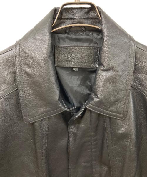 VALLANTAS（バランタス）VALLANTAS (バランタス) レザーコート ブラック サイズ:SIZE Lの古着・服飾アイテム
