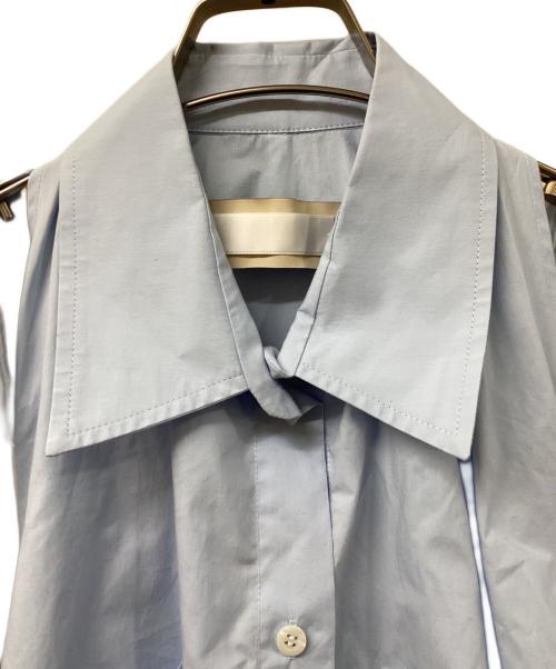 LITKOVSKA（リトコフスカヤ）LITKOVSKA (リトコフスカヤ) ストールデザインブラウス スカイブルー サイズ:SIZE 36の古着・服飾アイテム