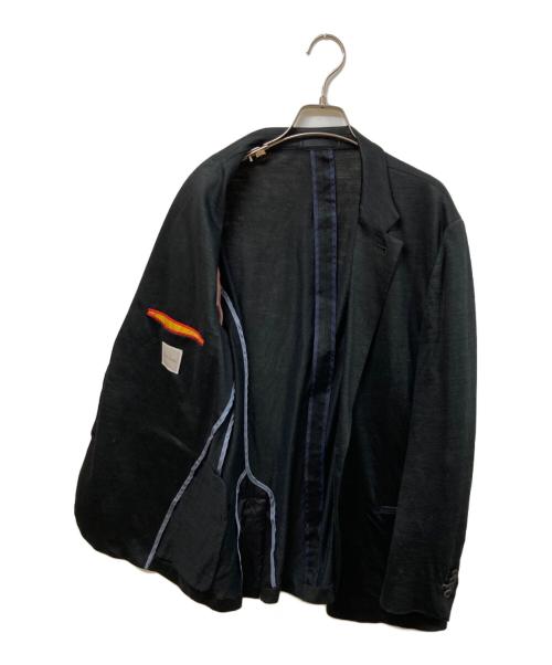 PAUL SMITH（ポールスミス）Paul Smith (ポールスミス) リネンテーラードジャケット ブラック サイズ:	SIZE L2の古着・服飾アイテム