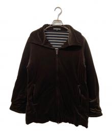 FOXEY NEWYORK（フォクシーニューヨーク）の古着「中綿ベロアジャケット」｜ブラウン