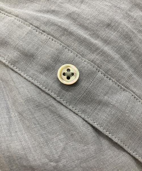 かぐれ（カグレ）かぐれ (カグレ) ラミーVネックワンピース グレー サイズ:	SIZE Freeの古着・服飾アイテム