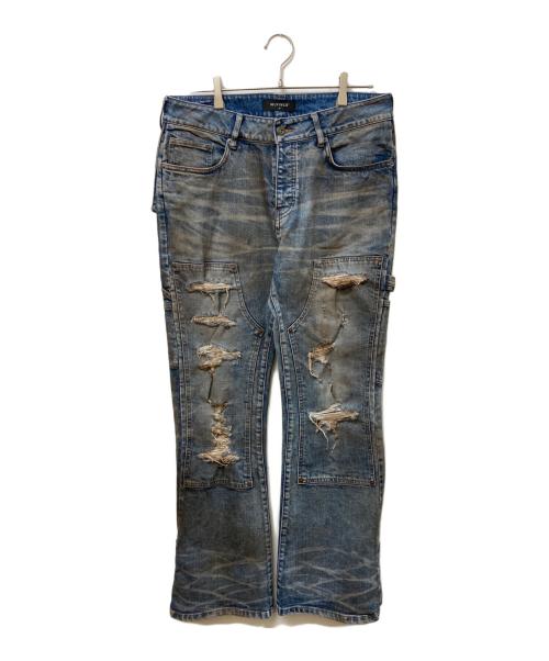 MLVINCE（メルヴィンス）MLVINCE (メルヴィンス) DOUBLE KNEE JEANS インディゴ サイズ:SIZE 34の古着・服飾アイテム