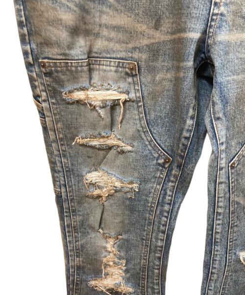 MLVINCE（メルヴィンス）MLVINCE (メルヴィンス) DOUBLE KNEE JEANS インディゴ サイズ:SIZE 34の古着・服飾アイテム
