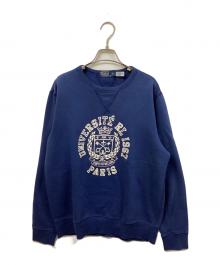POLO RALPH LAUREN（ポロ・ラルフローレン）の古着「プリントスウェット」｜ネイビー
