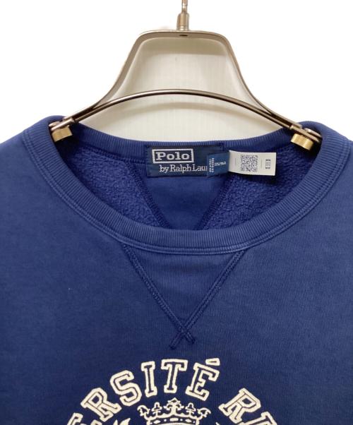 POLO RALPH LAUREN（ポロ・ラルフローレン）POLO RALPH LAUREN (ポロ・ラルフローレン) プリントスウェット ネイビー サイズ:	SIZE Mの古着・服飾アイテム